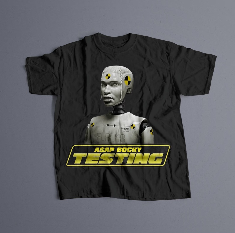 Testing ASAP Rocky T-shirt Graphic Tee Rap Shirt Unisex Gift Concert